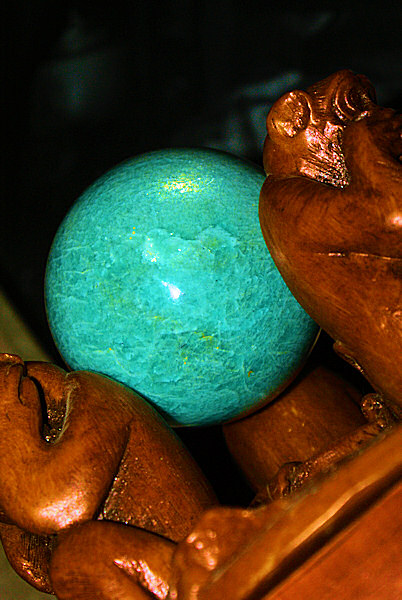 Photo d'une boule d'amazonite