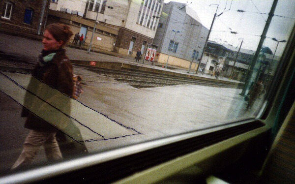 Photo dans une gare - La pluie