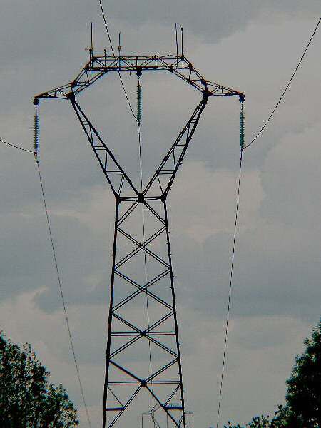 Photo d'un pyl�ne électrique.