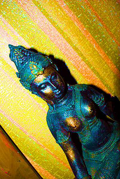Photo d'une Tara bleue - Une statuette.